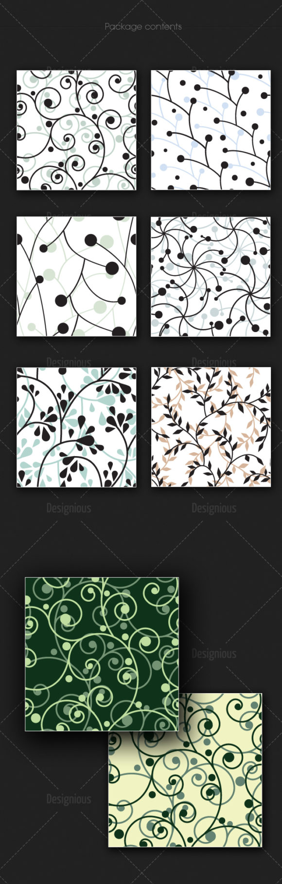 Seamless Patterns Vector Pack 176 2
