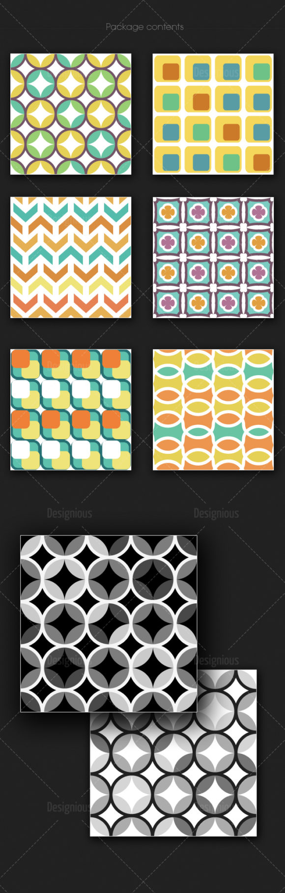 Seamless Patterns Vector Pack 178 2