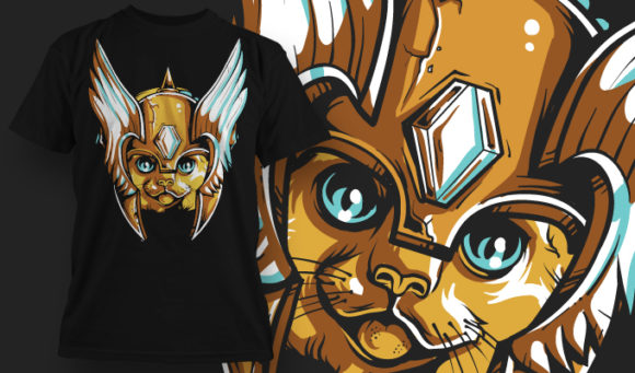 Cat mage T-shirt Design 737 1