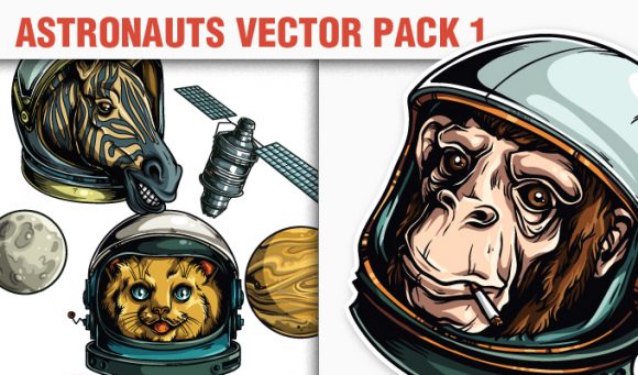 Astronauts Vector Pack 1 1