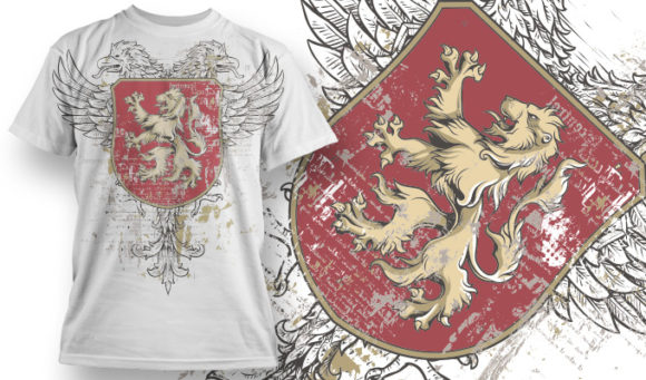 Retro coat of arms T-shirt Design 745 1
