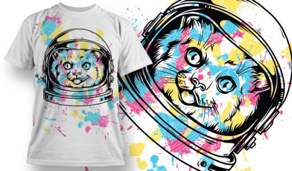 Astrocat T-shirt Design 749 1