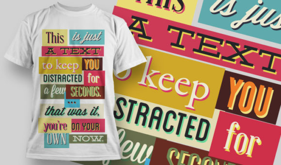 Cool message T-shirt Design 751 1
