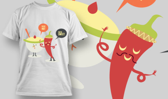 Hot pepper T-shirt Design 791 1