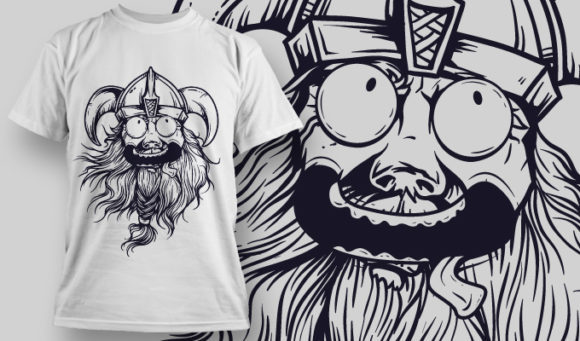 Funny viking T-shirt Design 797 1