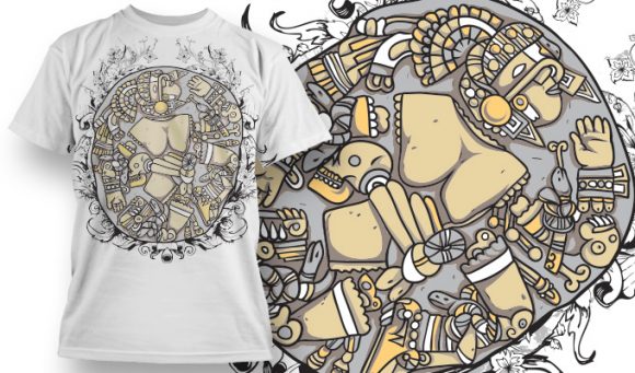 Aztec T-shirt Design 820 1