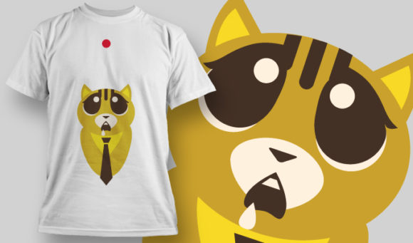 Cat T-shirt Design 860 1