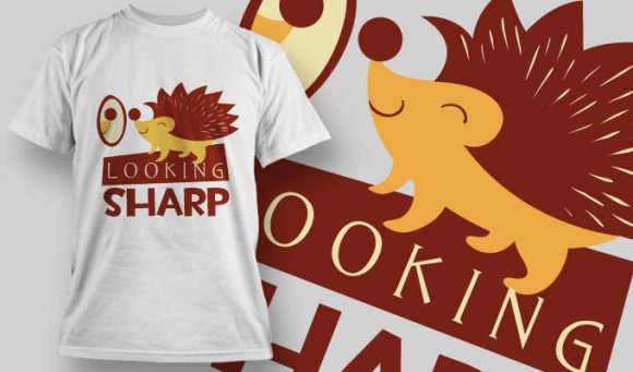 Looking harp T-shirt Design 877 1