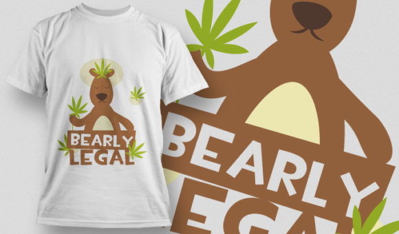 Bearly legal T-shirt Design 887 1