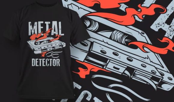 Metal detector T-shirt Design 1128 1