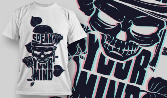 Speak your mind T-shirt Design 928 1