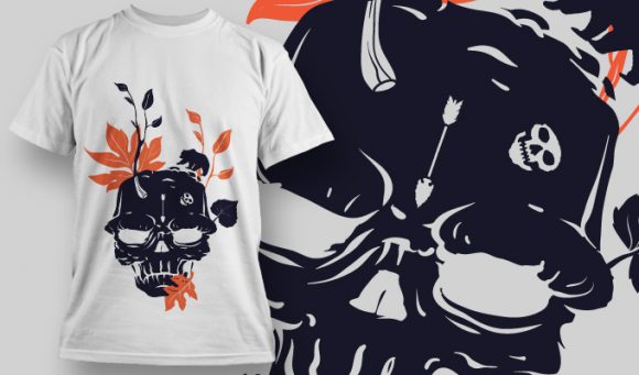 Skull T-shirt Design 929 1
