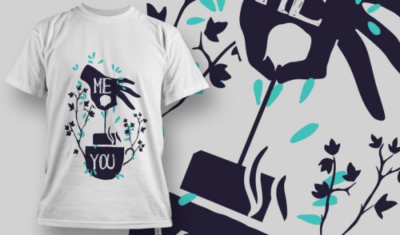 Me & you T-shirt Design 938 1