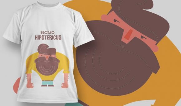 Homo hisptericus T-Shirt Design 1070 1