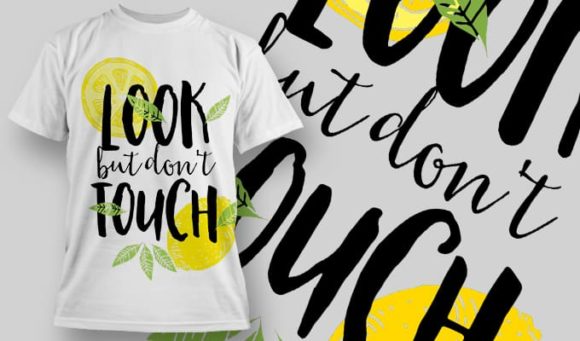Look but don't touch T-Shirt Design 1247 1