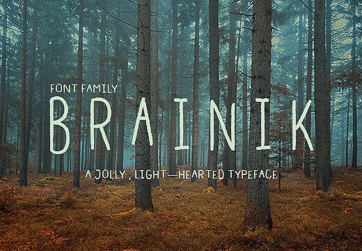 Brainik Family Free Font 1