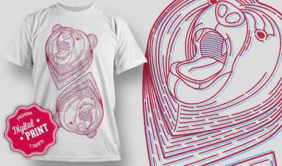 Bear T-Shirt Design Plus 1
