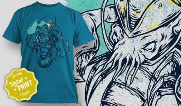 Lobster T-Shirt Design Plus 1