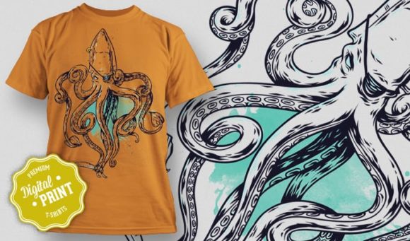 Squid T-Shirt Design Plus 1