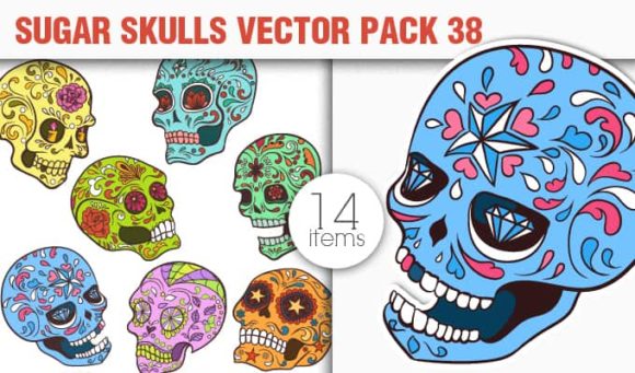 Sugar Skulls Vector Pack 38 1