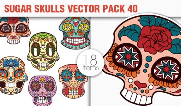 Sugar Skulls Vector Pack 40 1