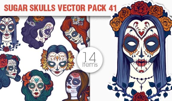 Sugar Skulls Vector Pack 41 1
