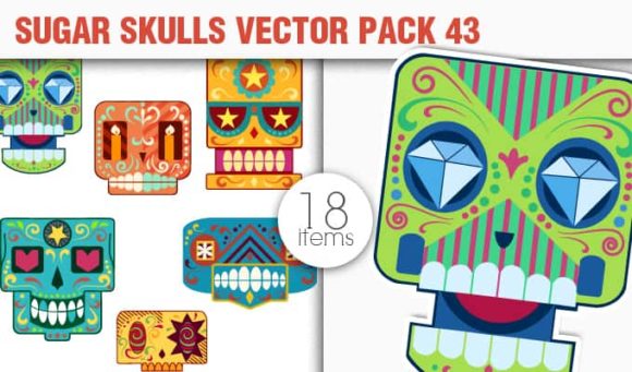 Sugar Skulls Vector Pack 43 1