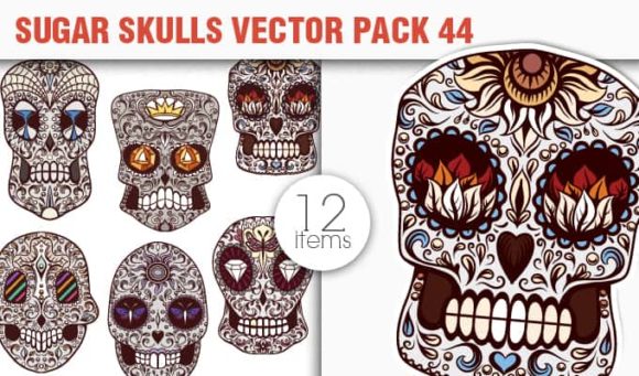Sugar Skulls Vector Pack 44 1