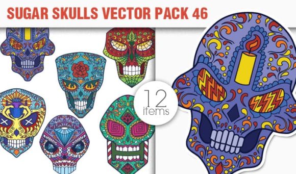 Sugar Skulls Vector Pack 46 1