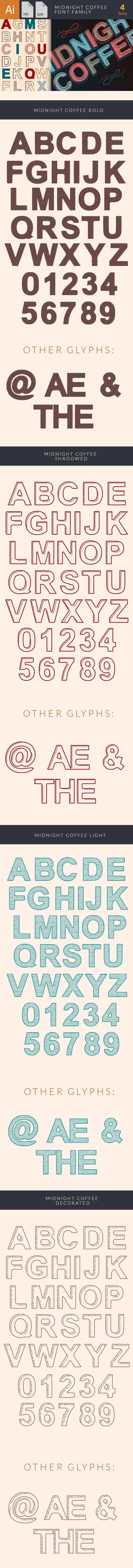 Midnight Coffee Font 2