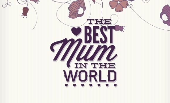Mother's day typographic elements 5