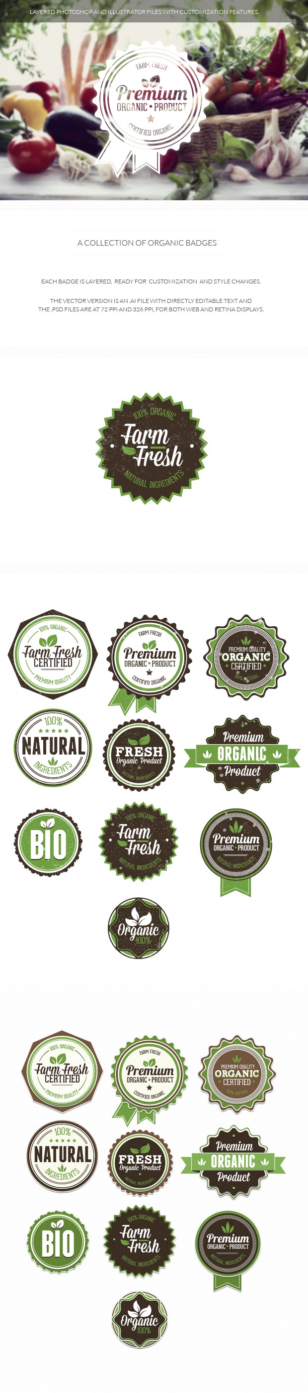 Organic and Eco Badges Vol 1 6