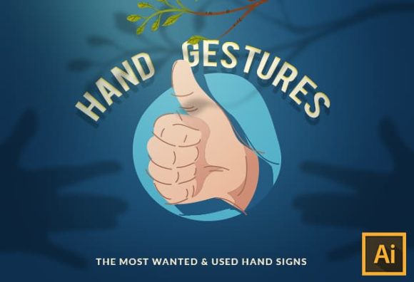 Hand Gestures Vector Set 3 1