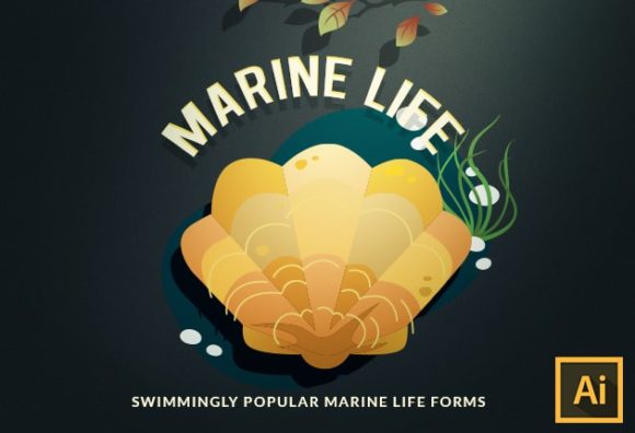 Marine Life Vector Set 1