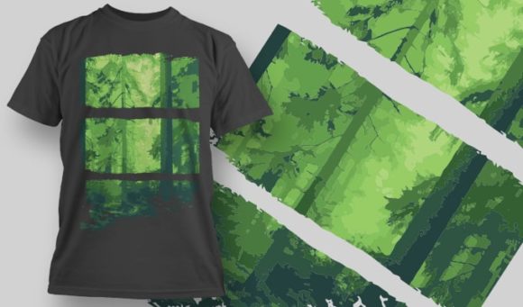 Forest T-Shirt Design 1357 1