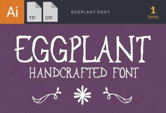 Eggplant Font 1