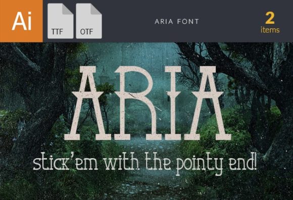 Aria Font 1