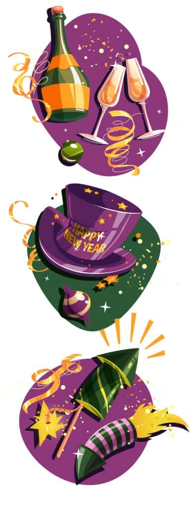 New Year's Eve Vector Set 2