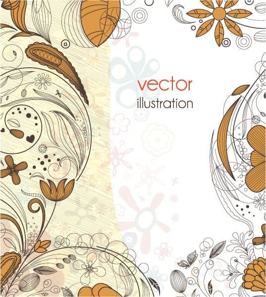 Exciting Background Eps Vector: Eps Vector Abstract Floral Background 1