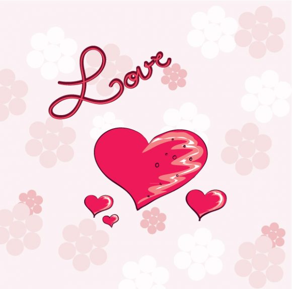 Text, Vector, Love Vector Graphic Valentines Background Vector Illustration 1