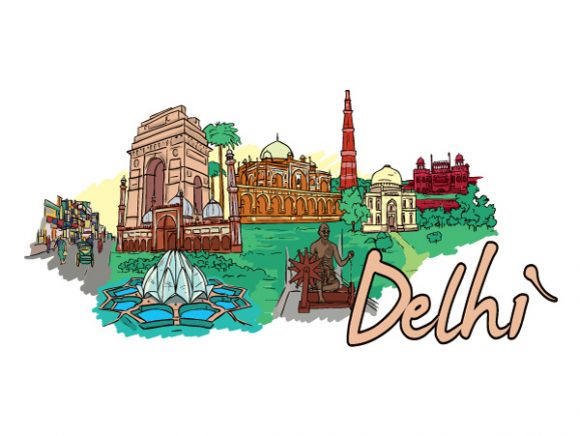 Illustration Vector Illustration: Delhi Doodles Vector Illustration Illustration 1