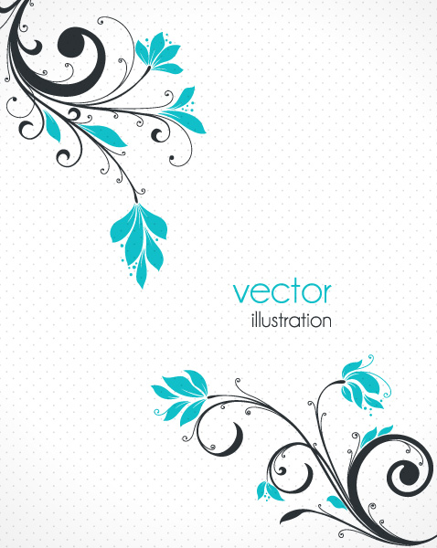 Abstract, Floral-3 Vector Image Vector Abstract Floral Background 1