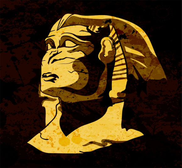 Grunge, Grunge, Statue Vector Image Grunge Sphinx Vector Illustration 1