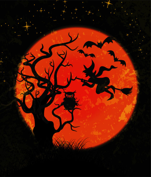 Buy Halloween Vector Image: Halloween Background Vector Image Illustration 1