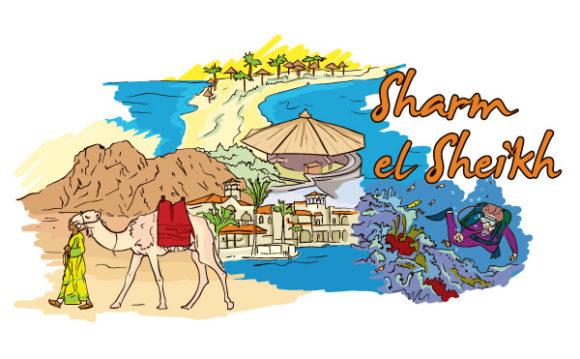 Creative, El Vector Image Sharm El Sheikh Vector Illustration 1