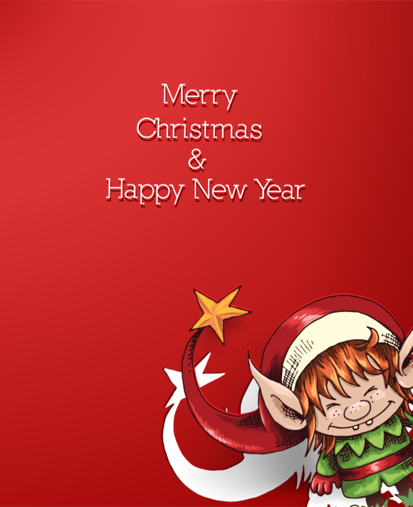 Striking Christmas Vector Illustration: Christmas Vector Illustration Illustration With Christmas Elf 1