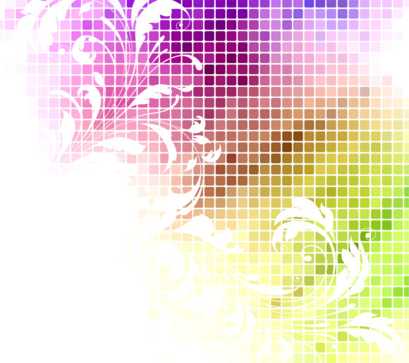 Vector Vector: Abstract Floral Background Vector Illustration 1
