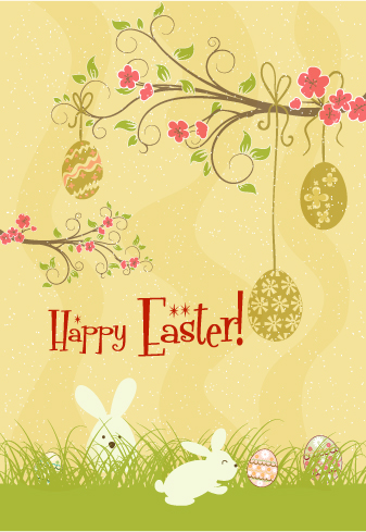 Spring, Eggs, Spring, Vector, Floral-3, Illustration Vector Image Spring Background With Eggs Vector Illustration 1