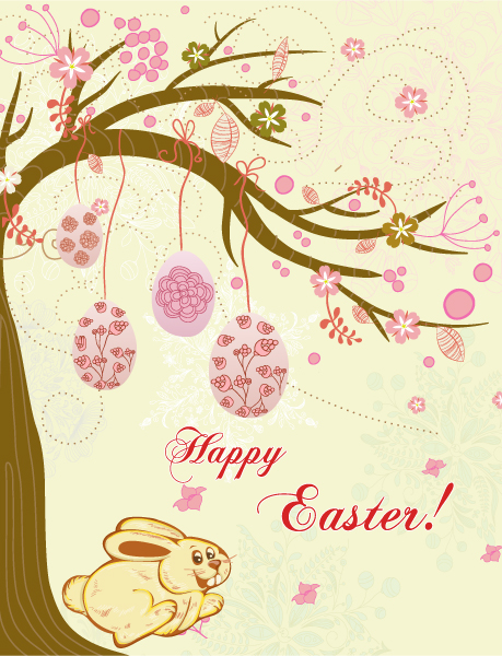 Illustration, Vector, Spring, Background Vector Image Spring Background With Eggs Vector Illustration 1