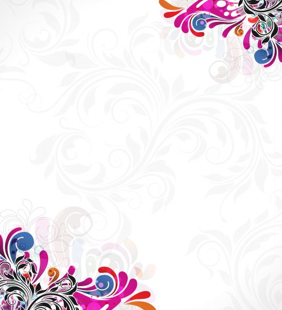 Trendy Abstract Vector Image: Vector Image Abstract Floral Background 1